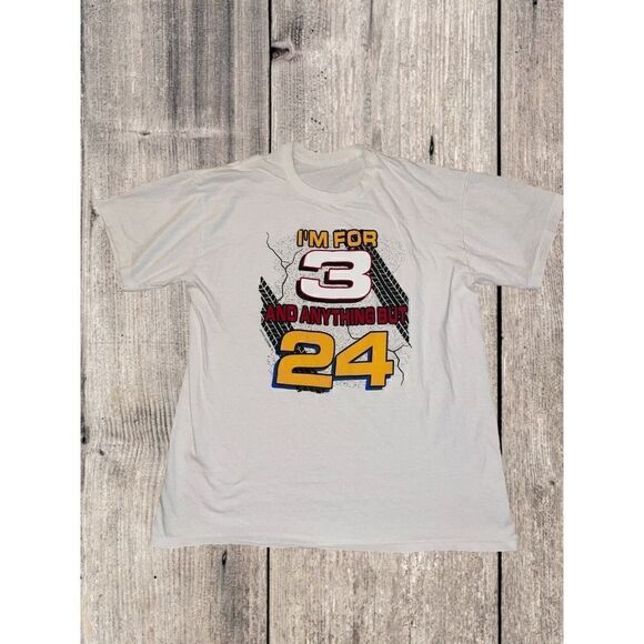 Vintage 1997 Dale Earnhardt "I'm For 3 & Anything But 24" Shirt Men’s Size Large - Picture 1 of 5